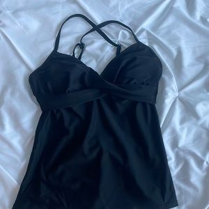Athleta black tankini size 34 b/c